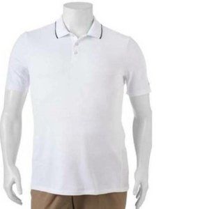 Mens Golf Polo FILA White Sport 3XB Big Dry-Fit Short Sleeve Athletic Shirt